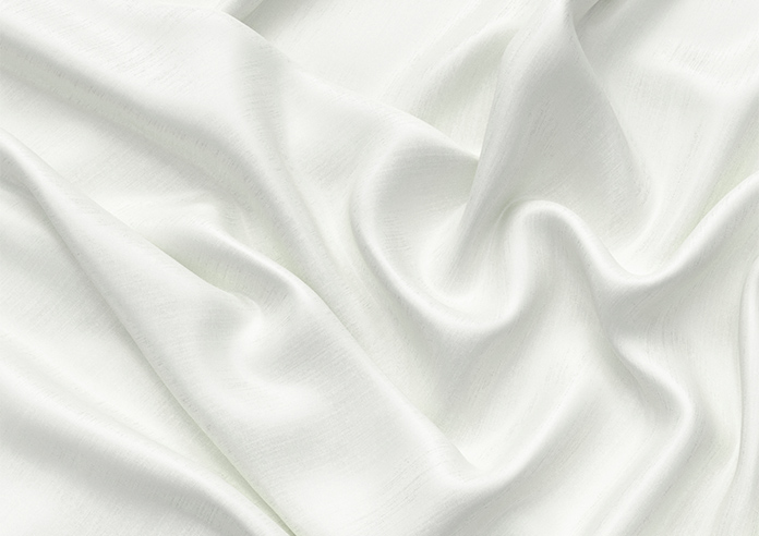 Akoya Faux Silk, Lustre White - Motorised Roman Blind - Image 4
